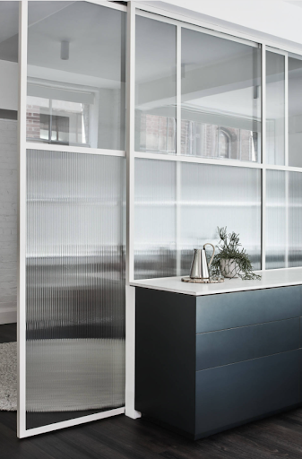 metal frame glass partitions